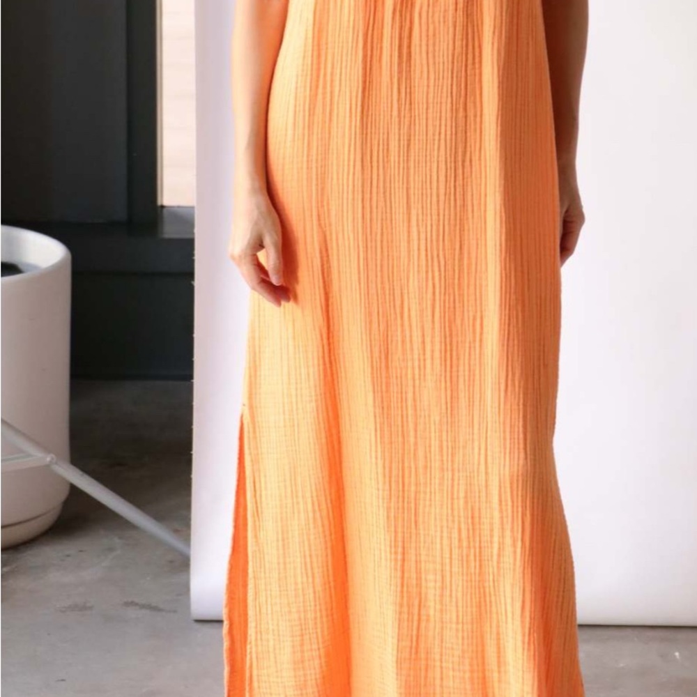 XiRENA Black Sleeveless Maxi Dress with Ruffled Neck - Picture 11 of 12